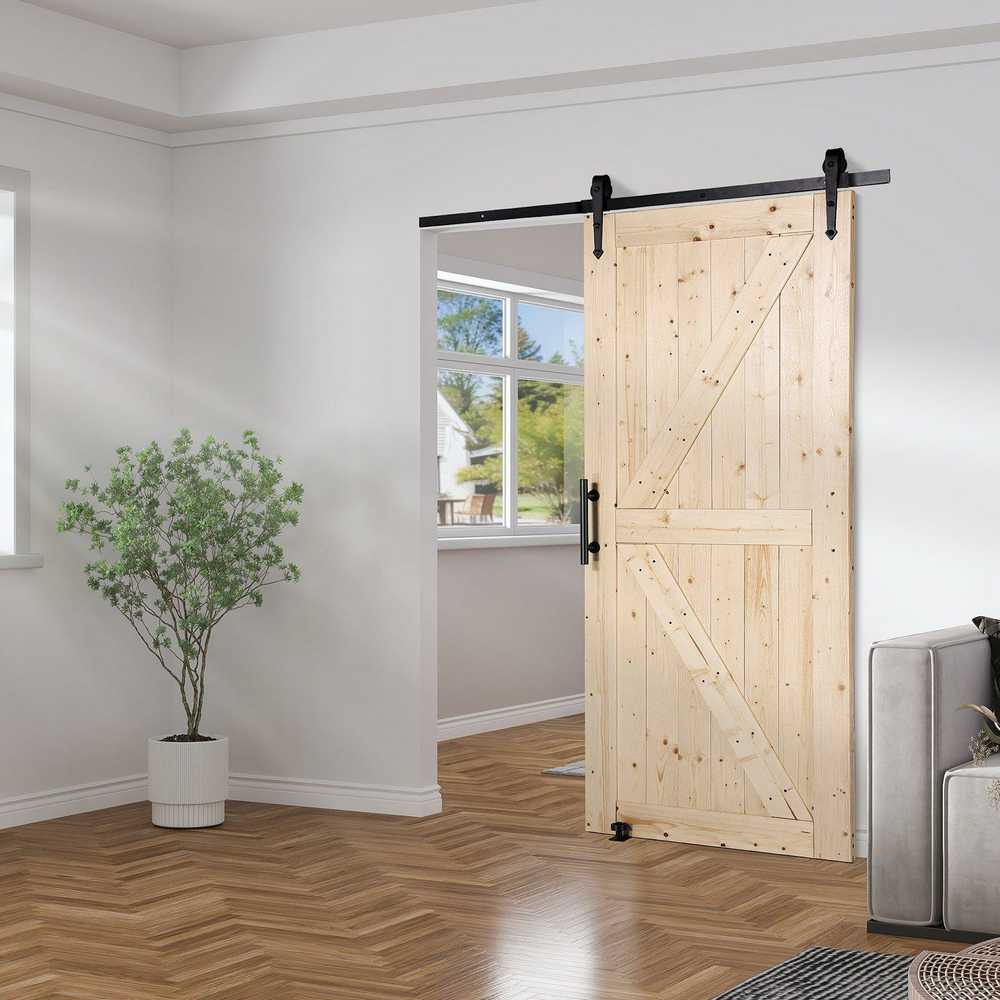 VEVOR Stumdomų durų komplektas 91 cm x 213 cm