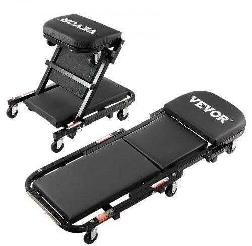 VEVOR 40 colių sulankstomas mechaniko kėdė su 204 kg talpa