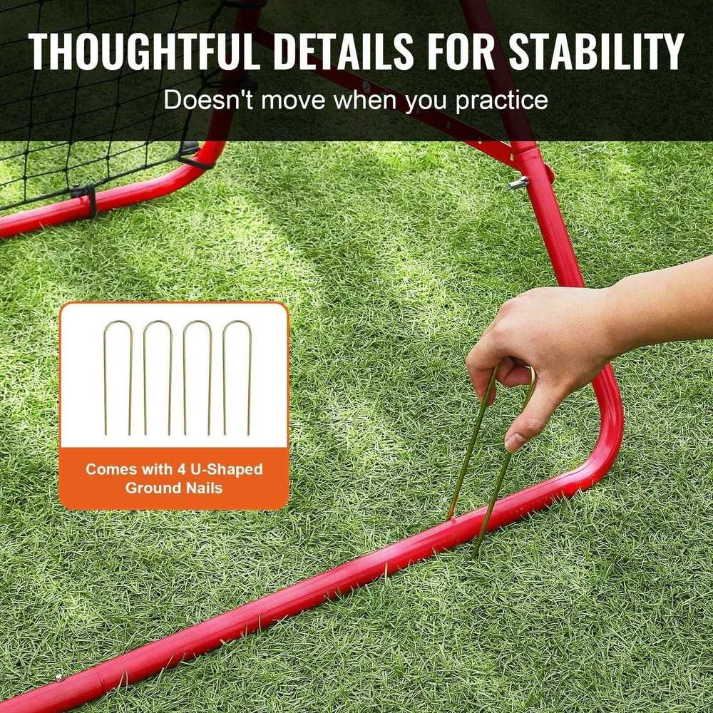 VEVOR Futbolo atšokimo siena 244 x 183 cm