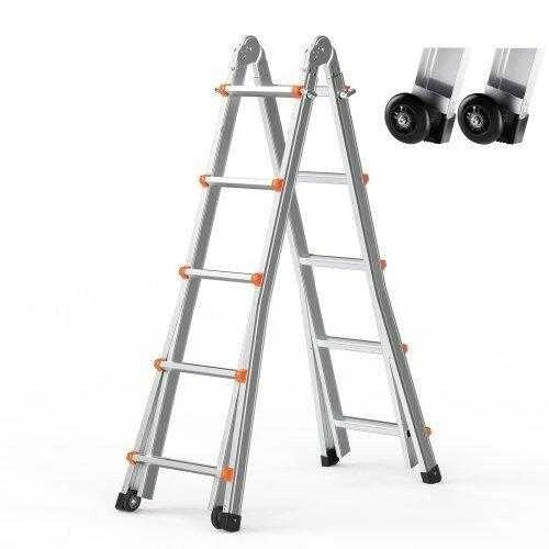 VEVOR Ištraukiamos kopėčios 16.7 FT su rėmu