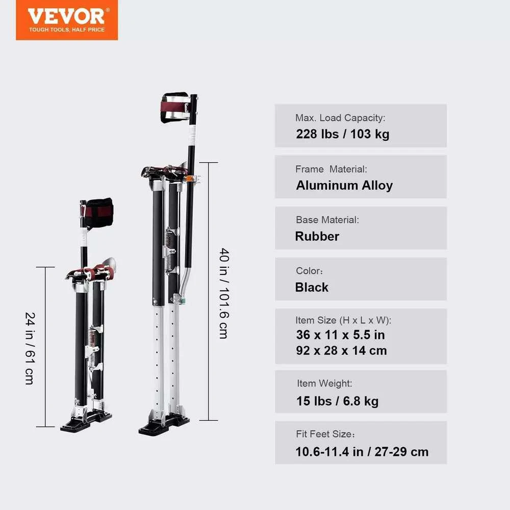 VEVOR Aliuminiai gipso kartono kojų stiltai 61-101,6 cm