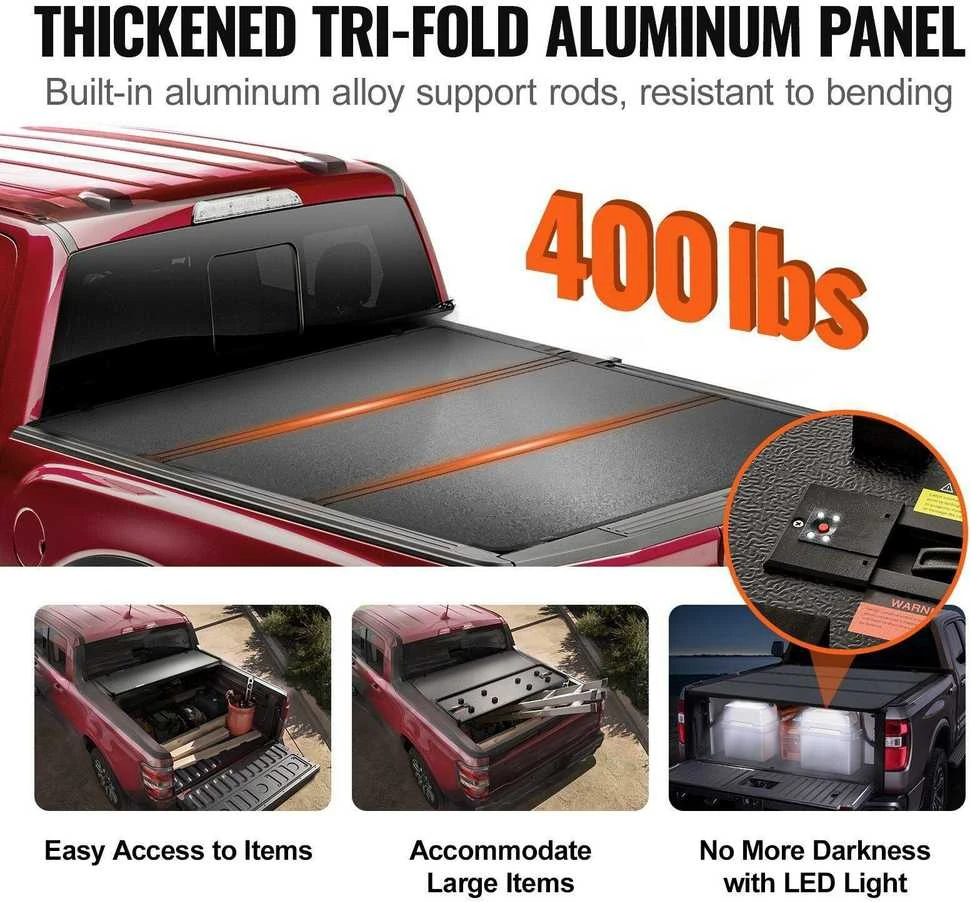 VEVOR Tri-fold dangtis Toyota Tacoma 2016-2023