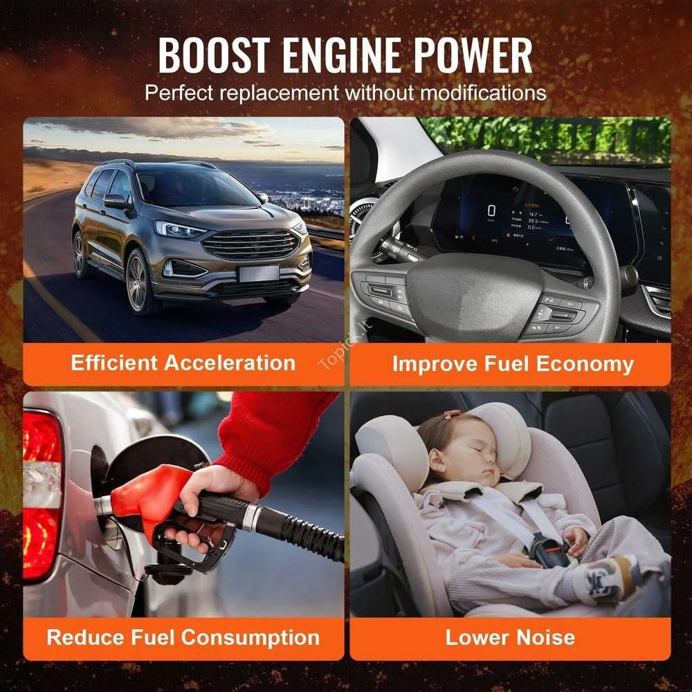 VEVOR Turbo kompresorius su tarpinėmis 2.5L-6.0L varikliams