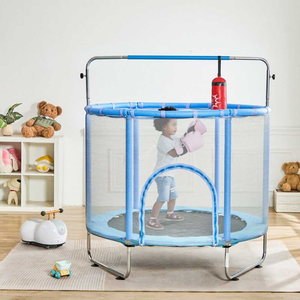 Vevor 138 cm batutas vaikams su tinklu viduje ir lauke