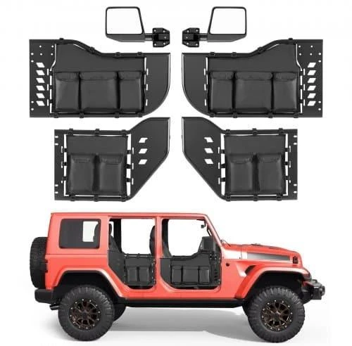 VEVOR Jeep Wrangler ir Gladiator plieninės durys