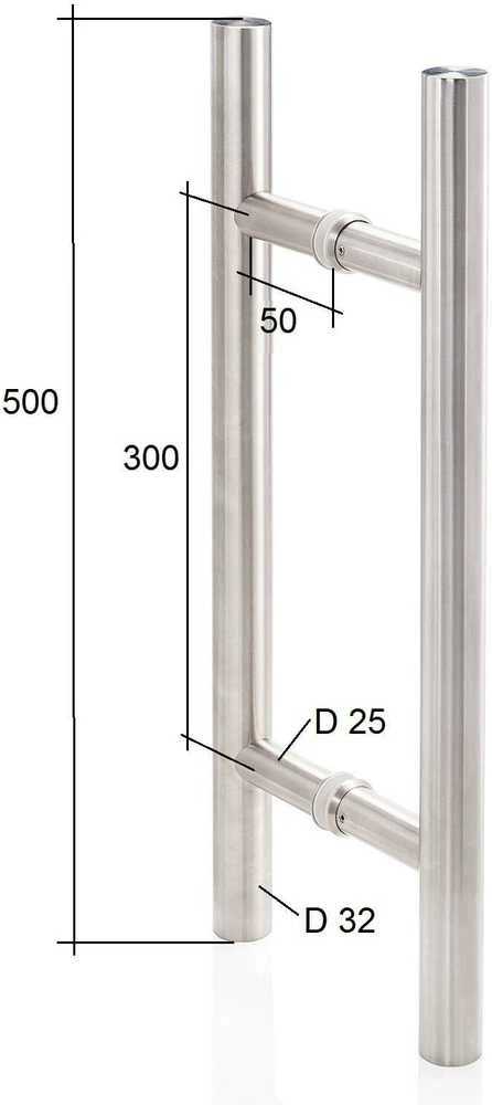 Andres Glass Solutions AD Durų rankena stiklinėms durims Premium