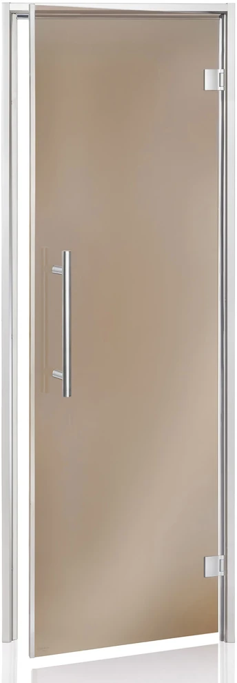 Andres Glass Solutions AD BENELUX stiklinės durys turkiškoms pirtims, 90 x 200, Pilka