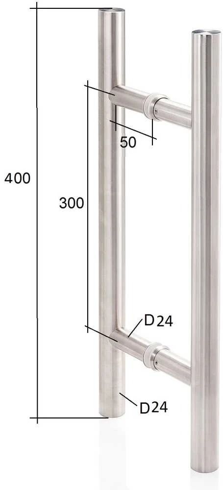 Andres Glass Solutions AD Durų rankena stiklinėms durims AU Mini Premium, mediena ir plienas