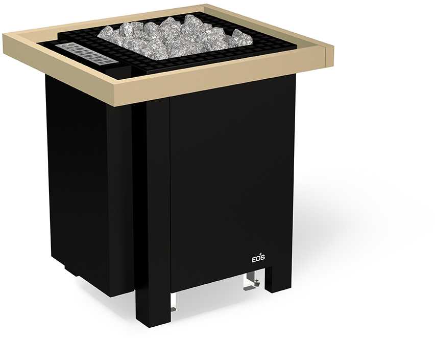EOS BlackRock | Premium Saunaofen | Anthrazit oder Schwarz