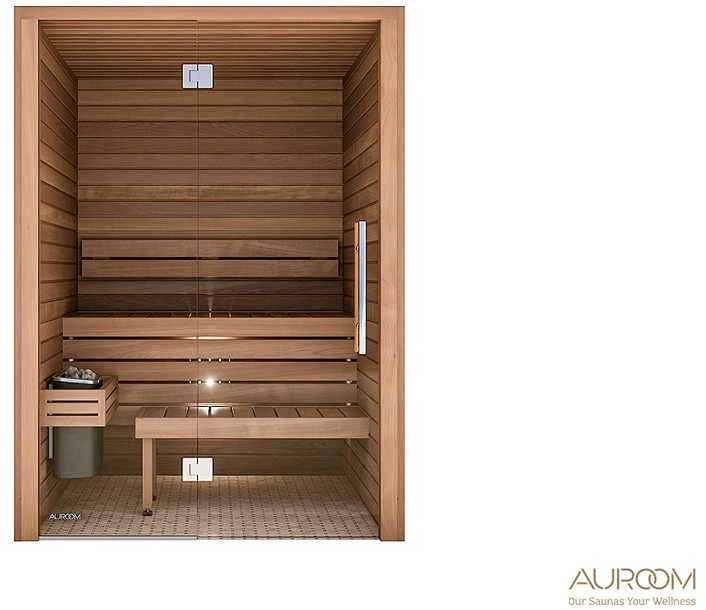 Auroom pirties kabina, 150x150x205cm, vitrininė siena