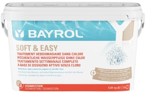 Bayrol Baseinų priežiūros priemonė BE CHLORO Soft & Easy, 5.04 Kg