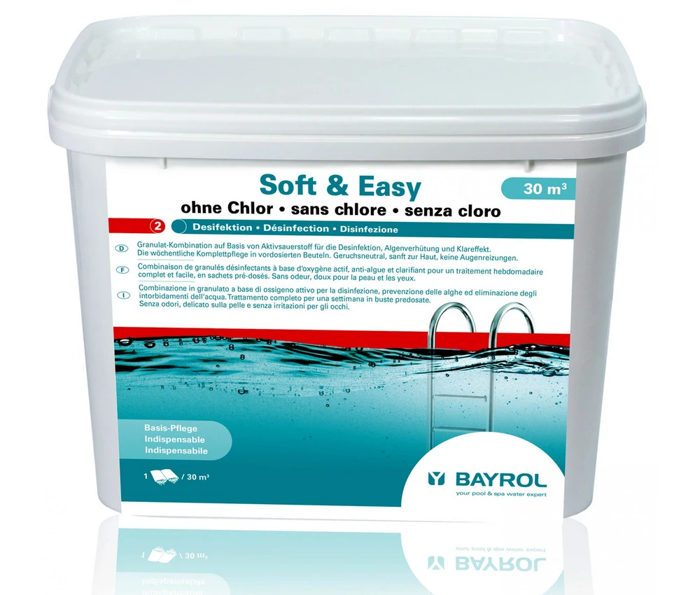 Bayrol Baseinų priežiūros priemonė BE CHLORO Soft & Easy, 5.04 Kg
