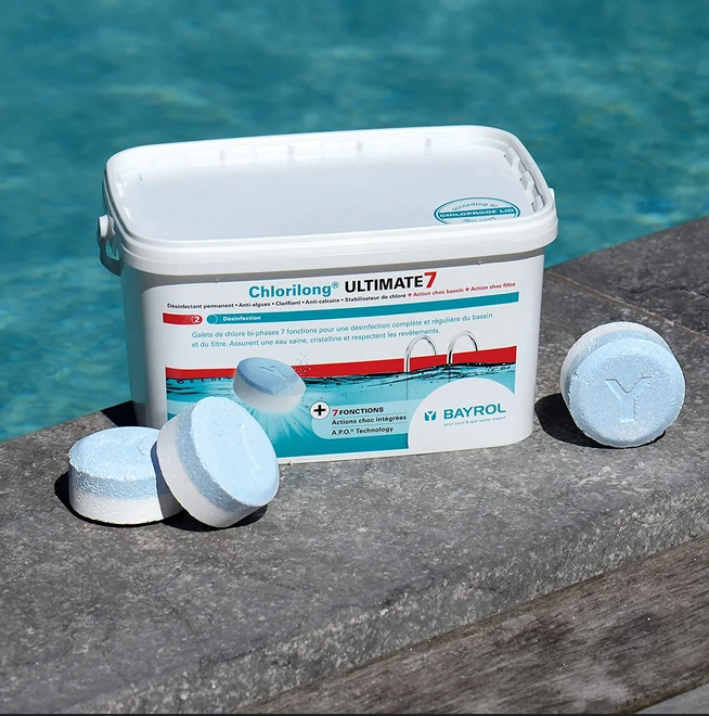 Bayrol Lėto tirpimo chloro tabletės Chlorilong Ultimate 7, 4.8 Kg