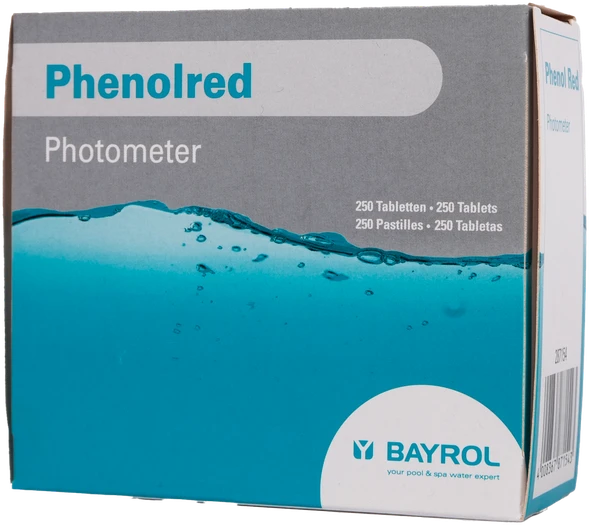 Bayrol Vandens pH matavimo tabletės Phenolred fotometrui, 10 tablečių