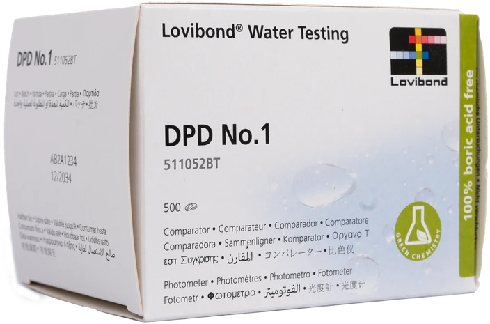 Bayrol Vandens testavimo tabletės DPD 1, fotometrui, chloro ir bromo kiekiui nustatyti, 10 tablečių