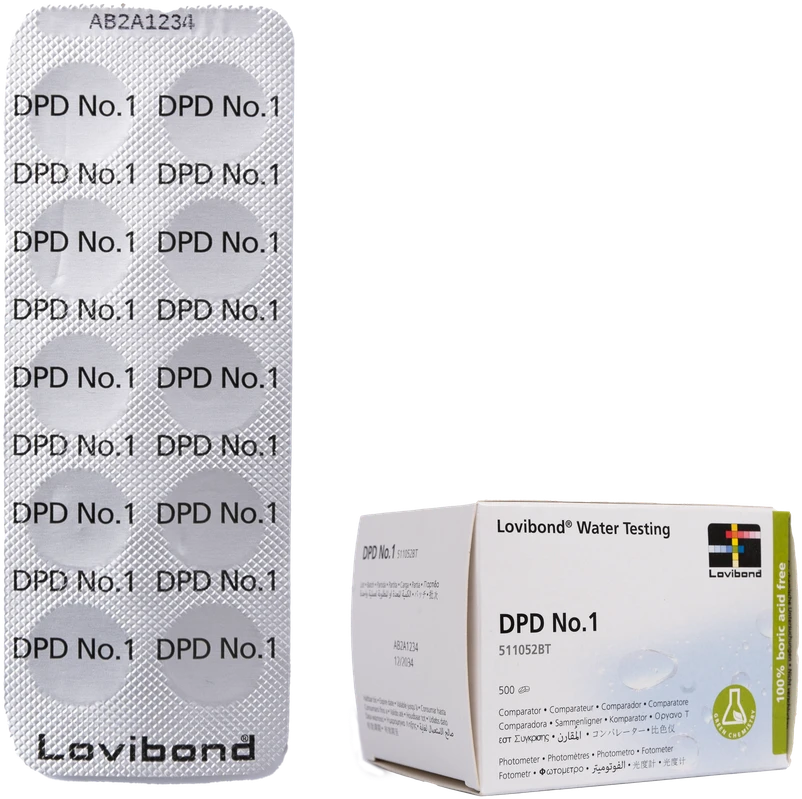 Bayrol Vandens testavimo tabletės DPD 1, fotometrui, chloro ir bromo kiekiui nustatyti, 10 tablečių
