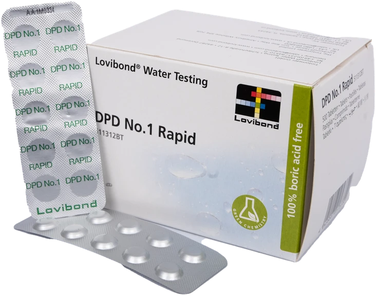 Bayrol Vandens testavimo tabletės DPD 1, chloro kiekiui nustatyti, 10 tablečių