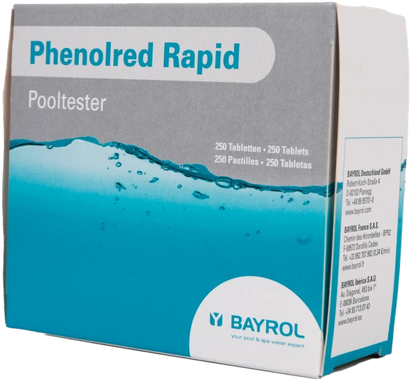 Bayrol Vandens pH matavimo tabletės Phenolred Rapid, 10 tablečių