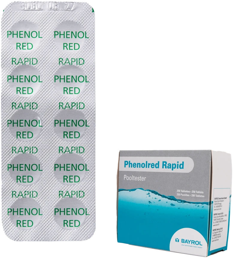 Bayrol Vandens pH matavimo tabletės Phenolred Rapid, 10 tablečių