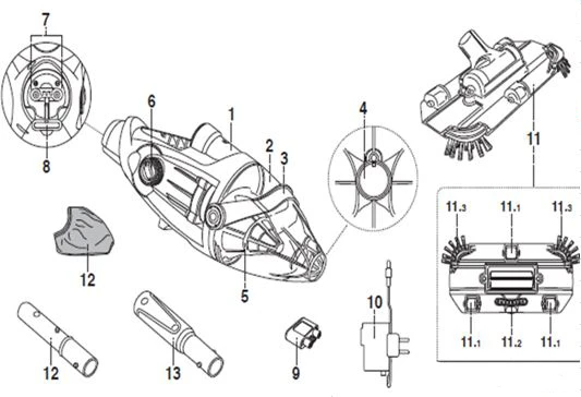 Belaidis baseino valymo siurblys Voltera 35