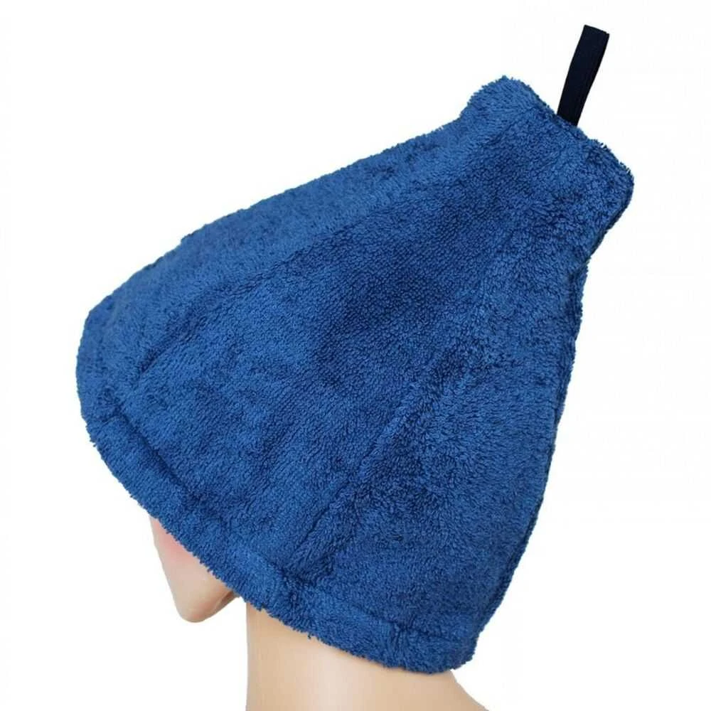 Urte Dovanų rinkinys dovanų dėžutėje JAM. Vyriška pirties kepurė ir prijuostė - MĖLYNA L - XL