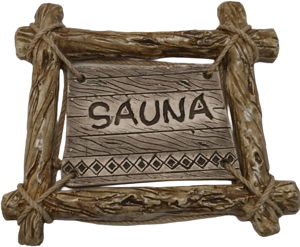 Timo Keramika Durų lentelė SAUNA su rėmu