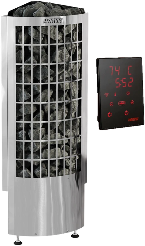 Elektrinė krosnelė - HARVIA Cilindro Corner XE 6,8 kW