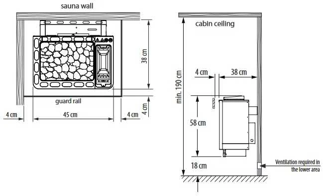 Elektrinė pirties krosnelė - EOS Bi-O Thermat W, 6 kW