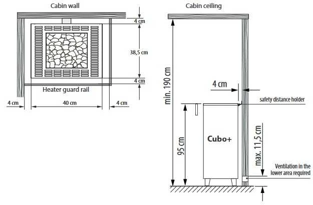 Elektrinė pirties krosnelė - EOS Cubo Plus, 9 kW