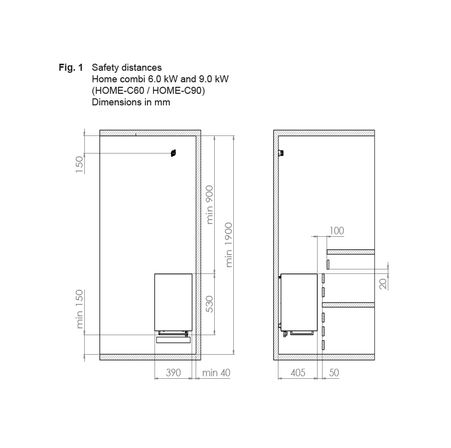 Elektrinė pirties krosnelė - HARVIA Virta Wall Combi HLW90S 9 kW