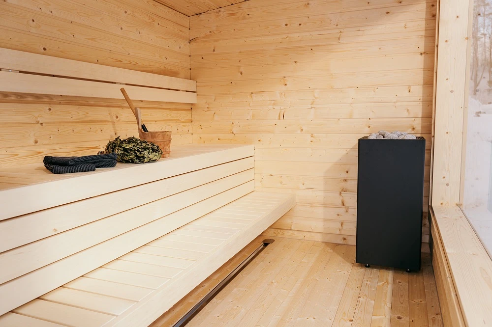 Elektrinė pirties krosnelė - HUUM CORE, juoda 9 kW