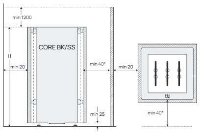 Elektrinė pirties krosnelė - HUUM CORE BK