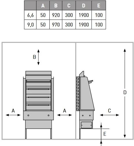 Elektrinė pirties krosnelė - MONDEX HIISI 9 kW