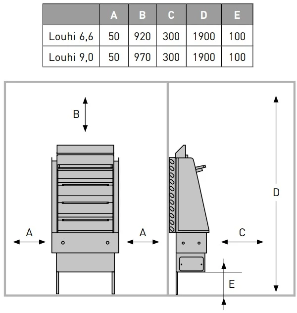 Elektrinė pirties krosnelė - MONDEX LOUHI 9 kW