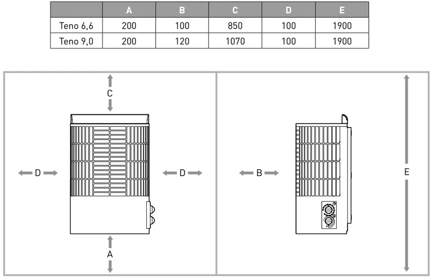 Elektrinė pirties krosnelė - MONDEX TENO E2, nerūdijančio plieno 9 kW