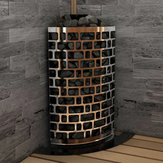 Elektrinė pirties krosnelė – SAWOTEC Ari Corner 9 kW, be valdymo pulto