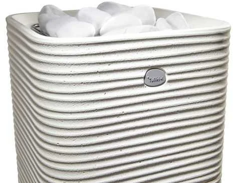 Elektrinė pirties krosnelė TULIKIVI HUURRE, balta, su valdymo pultu, 9 kW