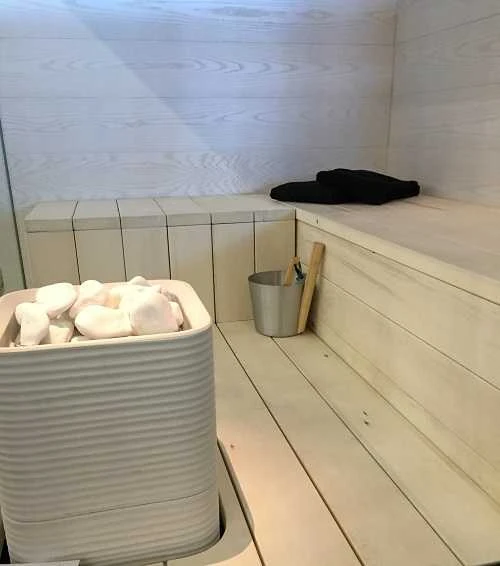 Elektrinė pirties krosnelė TULIKIVI HUURRE, balta, su valdymo pultu, 9 kW