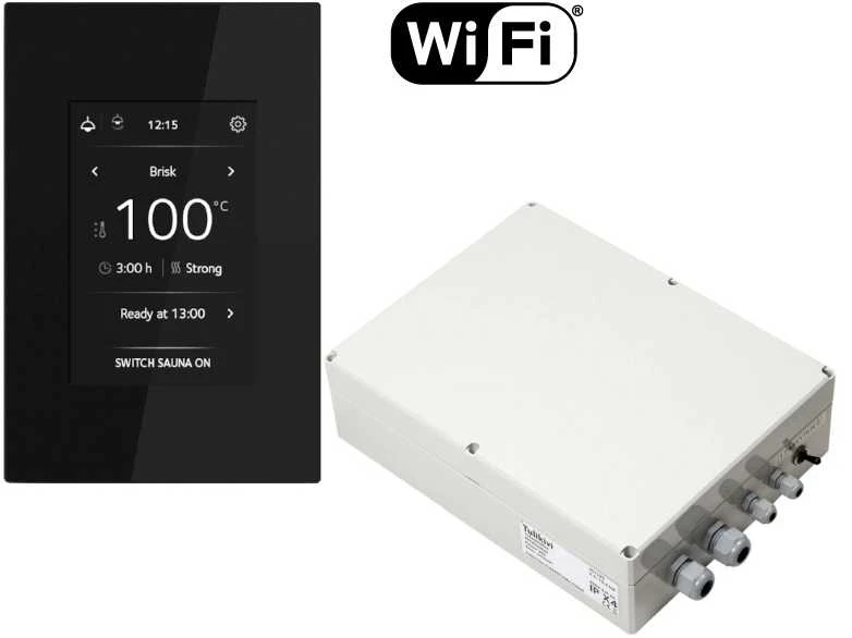 Elektrinė pirties krosnelė TULIKIVI Pyry, su WIFI valdymo pultu, 6.8 kW