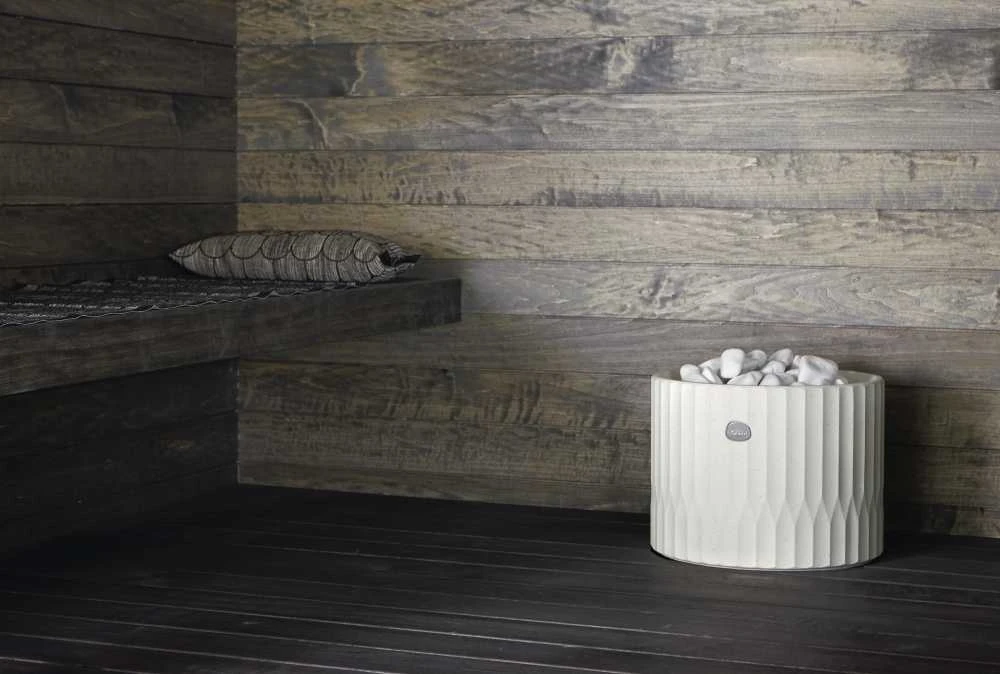 Elektrinė pirties krosnelė TULIKIVI RIITE, balta, su valdymo pultu, 9 kW