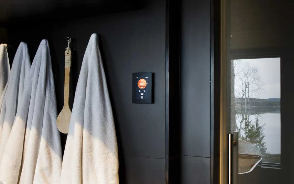 Elektrinės pirties krosnelės valdymo pulto atnaujinimo rinkinys - Harvia Fenix FX002XW Wifi su jutikliniu ekranu ir durų jutikliu