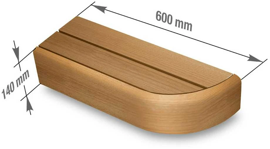 Galinis gulto elementas moduliniams pirties gultams, Termo-drebulės mediena