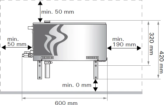 Garo generatorius - HARVIA Helix HGX - WiFi 5,7 kW
