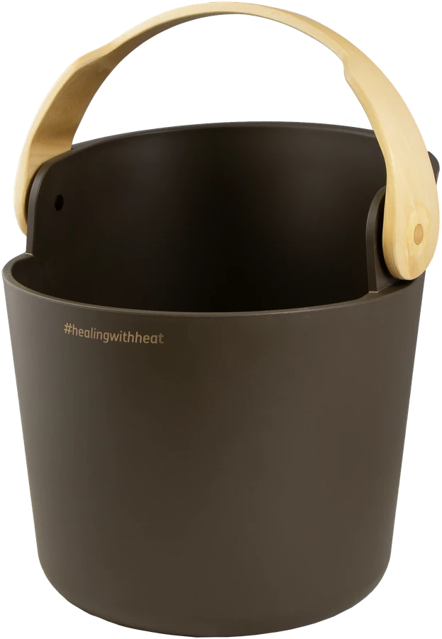 HARVIA Helmi pirties kibirėlio ir samčio rinkinys, tamsiai rudas