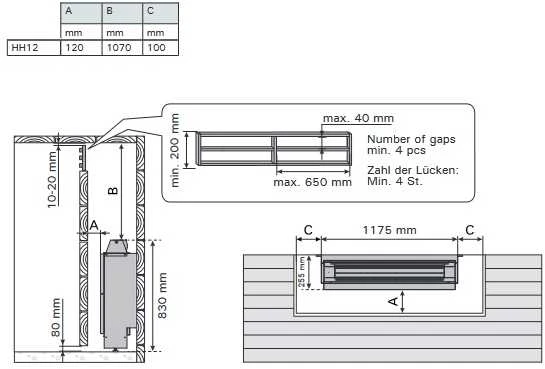 Harvia Oy Elektrinė pirties krosnelė - HARVIA Hidden Heater HH12 12,00 kW