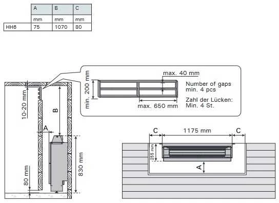 Harvia Oy Elektrinė pirties krosnelė - HARVIA Hidden Heater HH6 6,0 kW