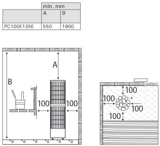 Harvia Oy Elektrinė pirties krosnelė - HARVIA Cilindro Pro PC100E/135E