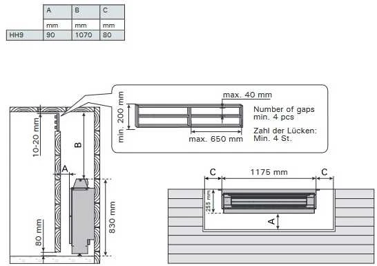 Harvia Oy Elektrinė pirties krosnelė - HARVIA Hidden Heater HH9 9,0 kW