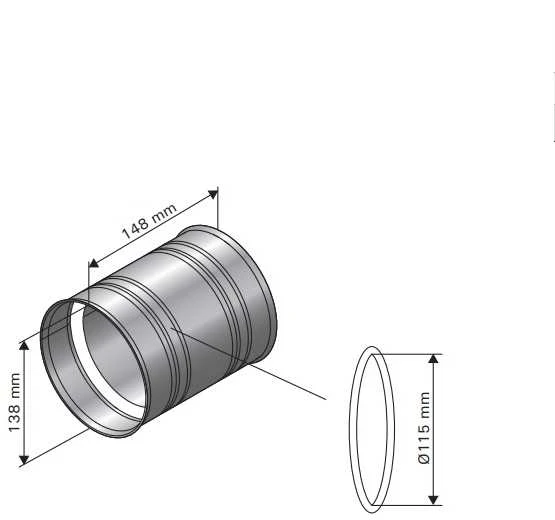Harvia Oy HARVIA adapteris dūmtraukiui, WZ011115