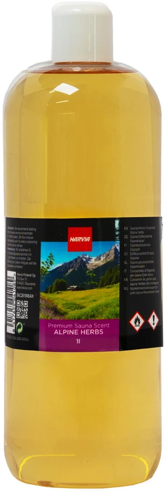 Harvia Oy HARVIA saunos kvapų koncentratas, alpių žolelių kvapo, 1 l